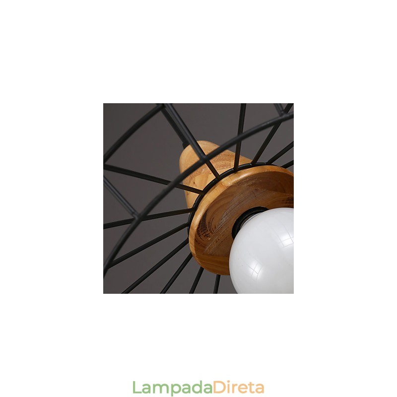 Lustre nórdico criativo de ferro forjado café retro net droplight