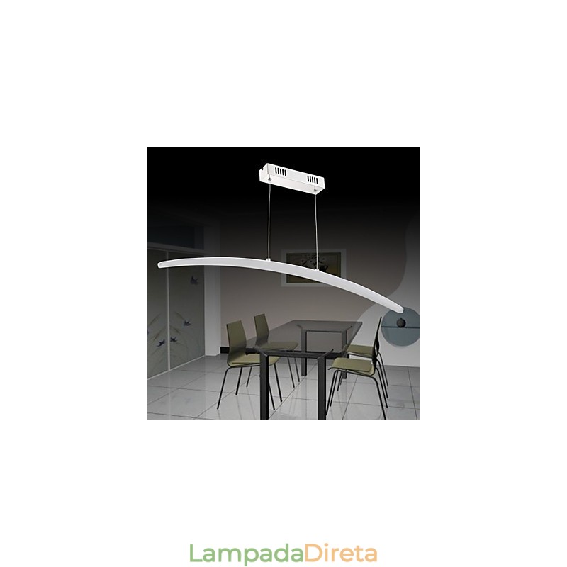 Luminária pendente moderna contemporânea metal galvanizado acrílico
