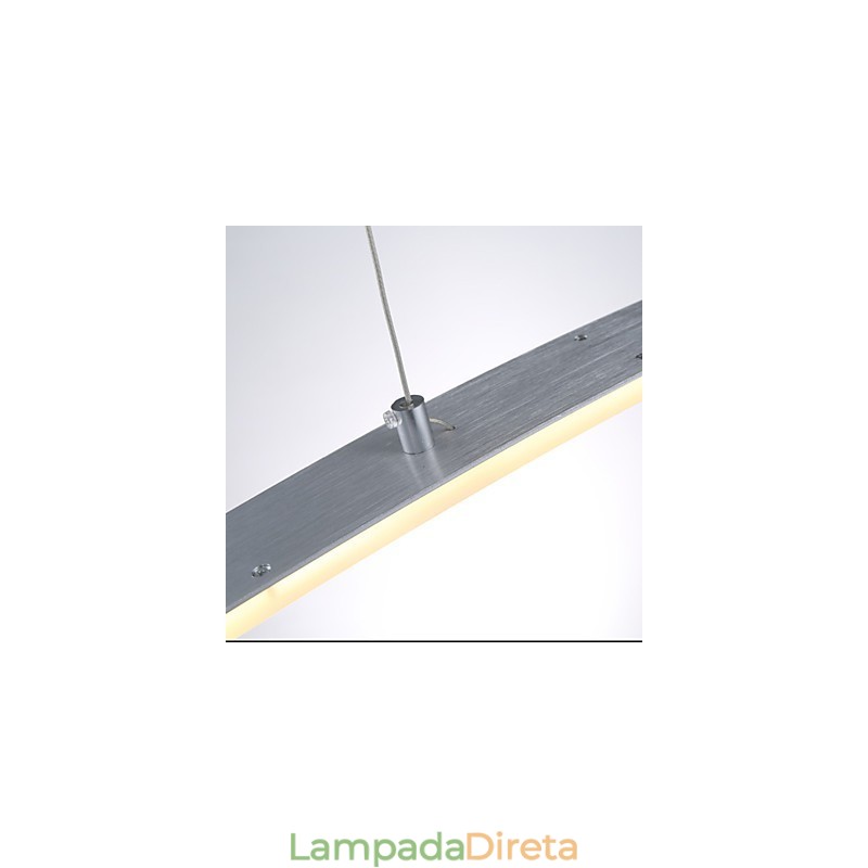 Luminária pendente moderna contemporânea metal galvanizado acrílico
