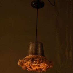 Faça o antigo lustre de corda criativo