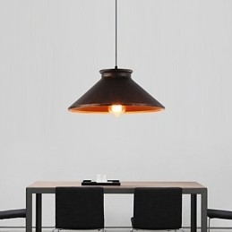 Luminária pendente de metal com design retrô