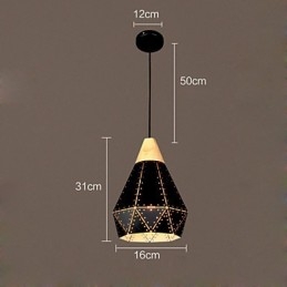 Retro Classic Metal Ceiling Lights Simples Luminárias Pendentes Café Luminária Pendente