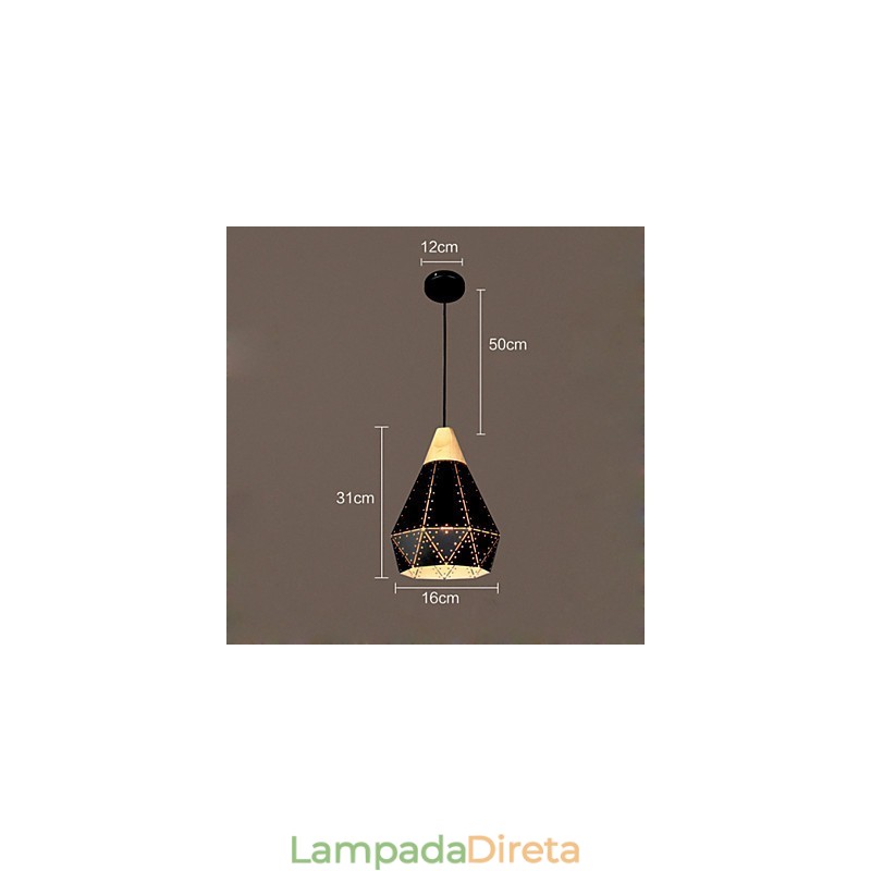 Retro Classic Metal Ceiling Lights Simples Luminárias Pendentes Café Luminária Pendente
