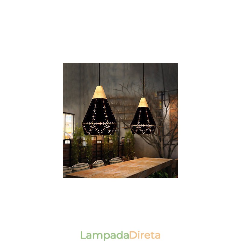 Retro Classic Metal Ceiling Lights Simples Luminárias Pendentes Café Luminária Pendente