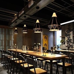 Retro Classic Metal Ceiling Lights Simples Luminárias Pendentes Café Luminária Pendente