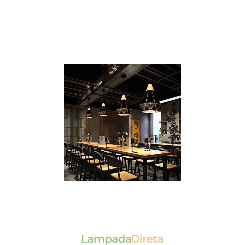 Retro Classic Metal Ceiling Lights Simples Luminárias Pendentes Café Luminária Pendente