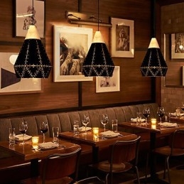Retro Classic Metal Ceiling Lights Simples Luminárias Pendentes Café Luminária Pendente