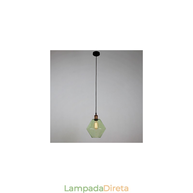 Vidro 1 Luz Artístico Minimalista Pendente