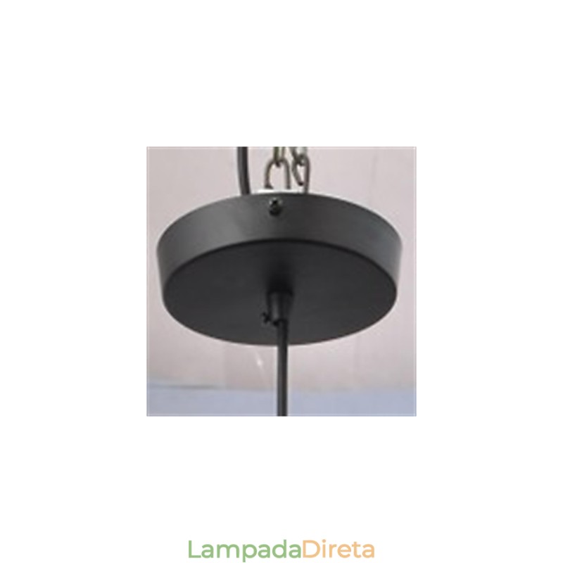 Lustre americano retrô minimalista de vidro simples