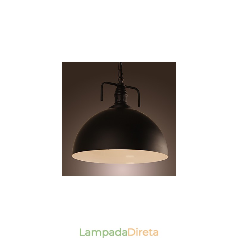 Luminária pendente estilo retrô tradicional clássica com pintura em estilo mini