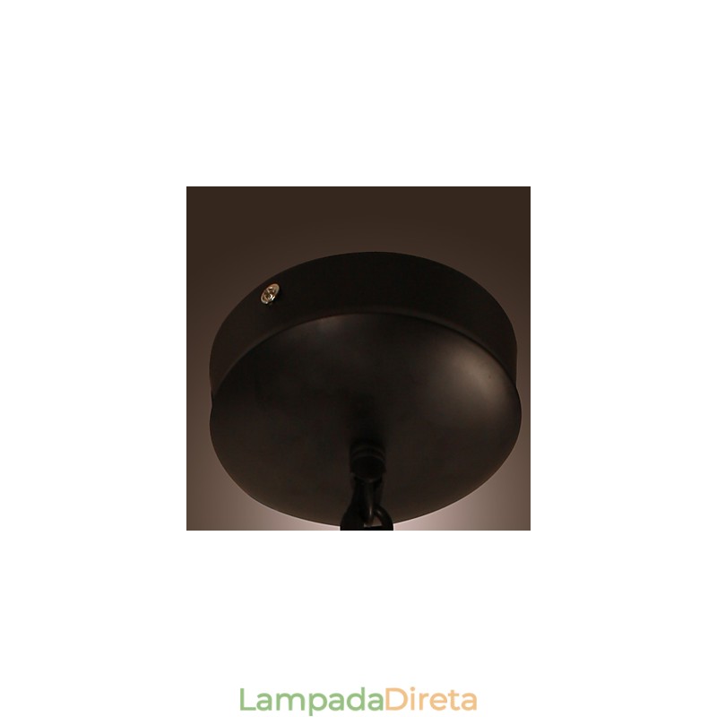 Luminária pendente estilo retrô tradicional clássica com pintura em estilo mini
