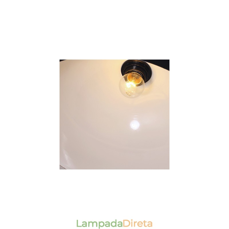 Luminária pendente estilo retrô tradicional clássica com pintura em estilo mini