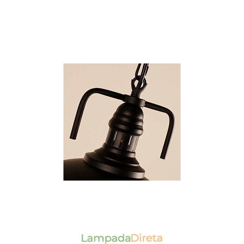 Luminária pendente estilo retrô tradicional clássica com pintura em estilo mini