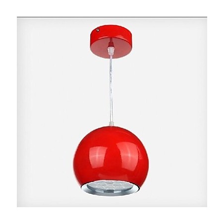 Luminária pendente de metal com pintura de globo contemporânea moderna Luminária pendente de metal com pintura de globo contemporânea moderna