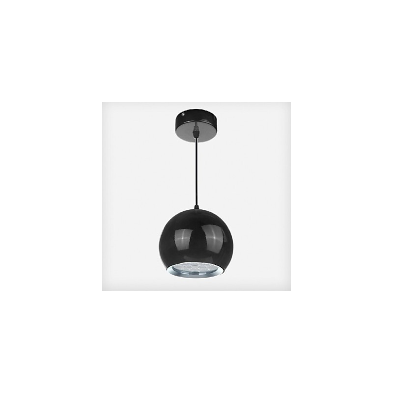 Luminária pendente de metal com pintura de globo contemporânea moderna