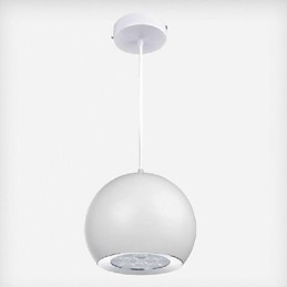 Luminária pendente de metal com pintura de globo contemporânea moderna