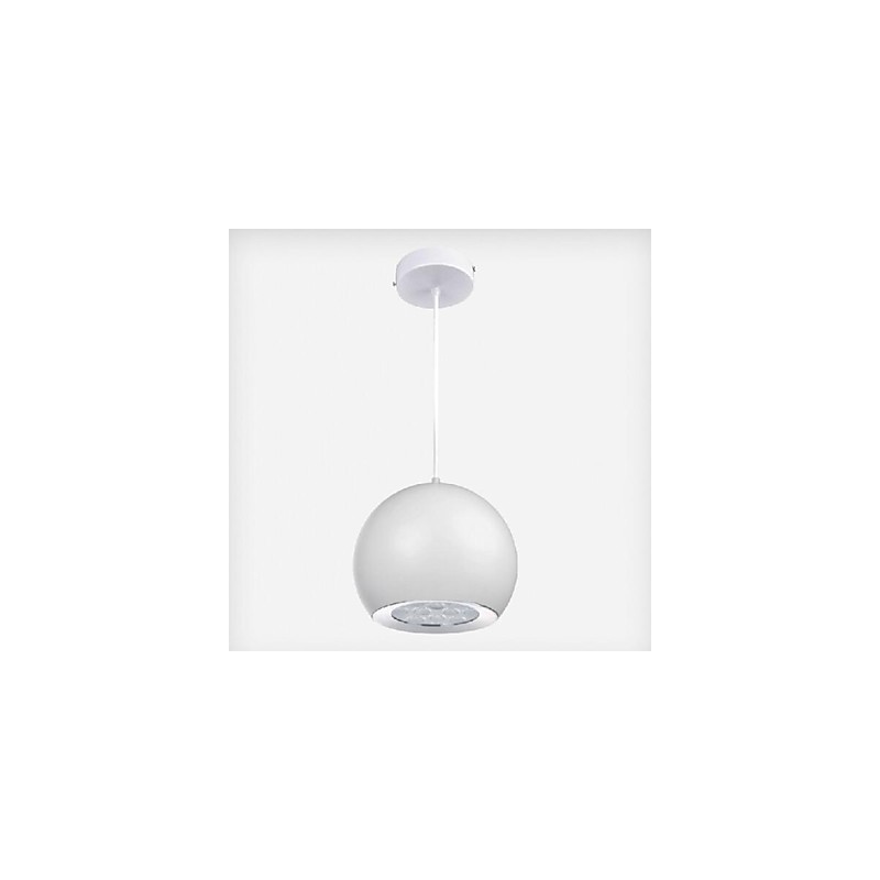 Luminária pendente de metal com pintura de globo contemporânea moderna