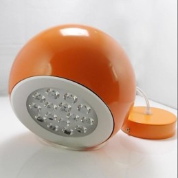 Luminária pendente de metal com pintura de globo contemporânea moderna