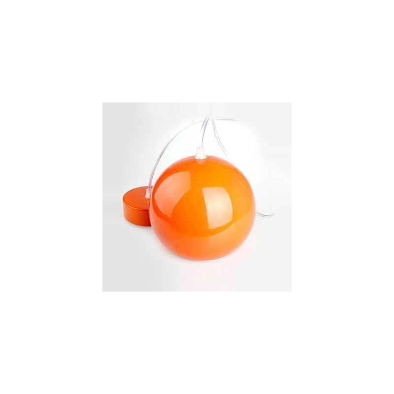 Luminária pendente de metal com pintura de globo contemporânea moderna