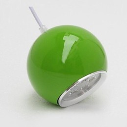Luminária pendente de metal com pintura de globo contemporânea moderna