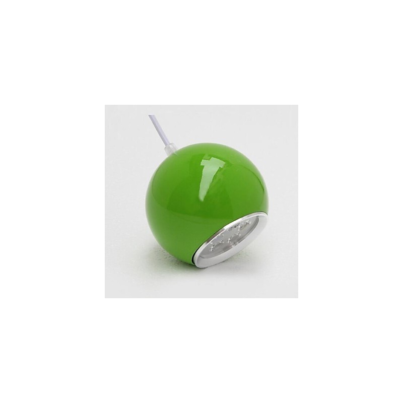 Luminária pendente de metal com pintura de globo contemporânea moderna