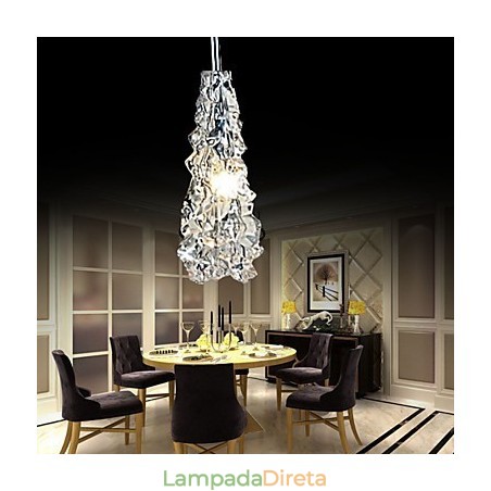 Lustre Tradition Classic Vidro Transparente 1 Luz Lustre Tradition Classic Vidro Transparente 1 Luz