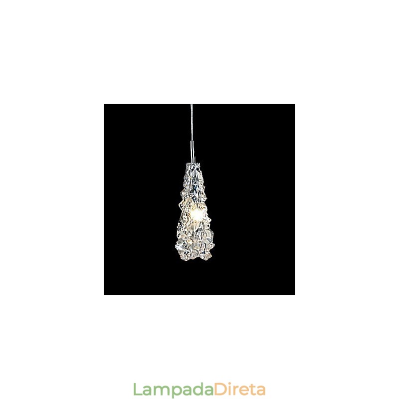 Lustre Tradition Classic Vidro Transparente 1 Luz