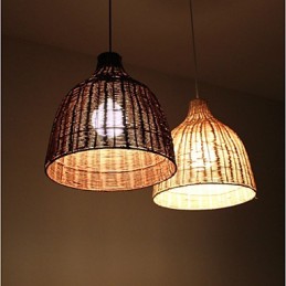 Estilo Rural Cany Art Criativo Feito à Mão Por The Cane Makes Up Droplight Lamp