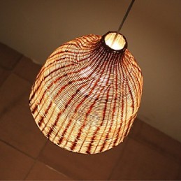 Estilo Rural Cany Art Criativo Feito à Mão Por The Cane Makes Up Droplight Lamp