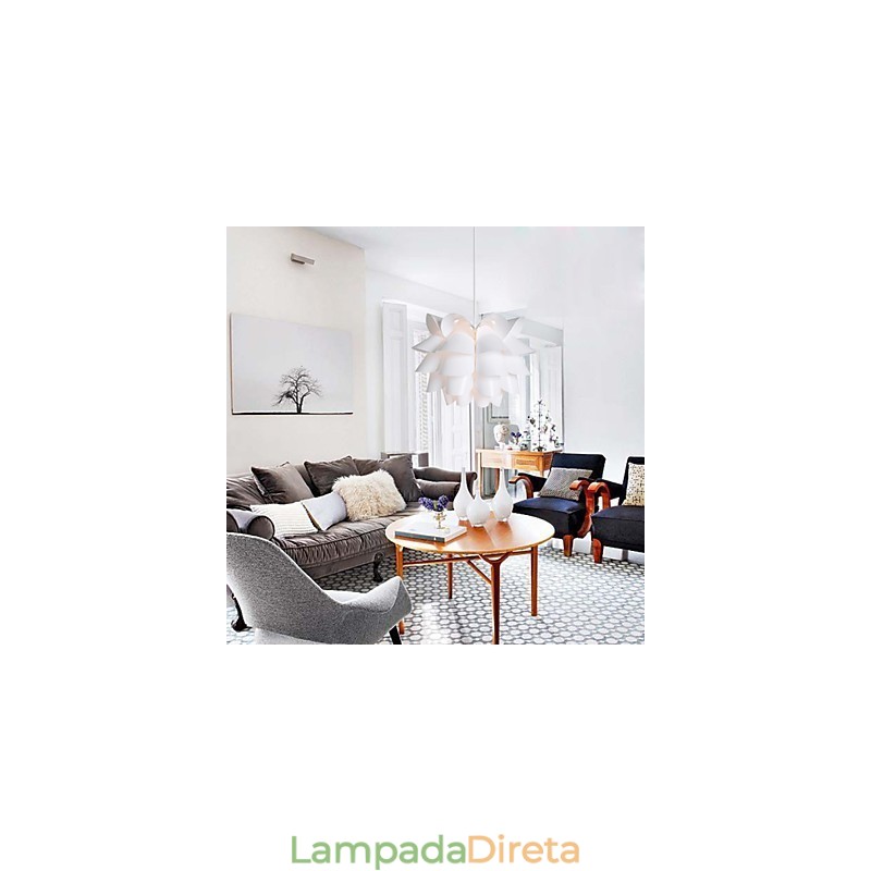 Luminária pendente contemporânea e contratada The Nordic Idea White Lotus