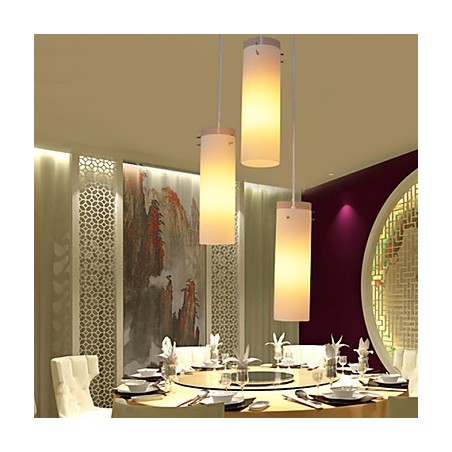 Cilíndrico Vidro Reto Cabeça Única Tambor Tambor Simples Droplight Lâmpada Iluminação