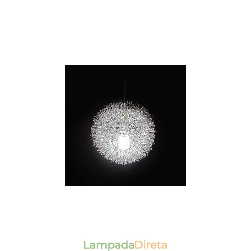 Luminária pendente de metal globo contemporânea moderna