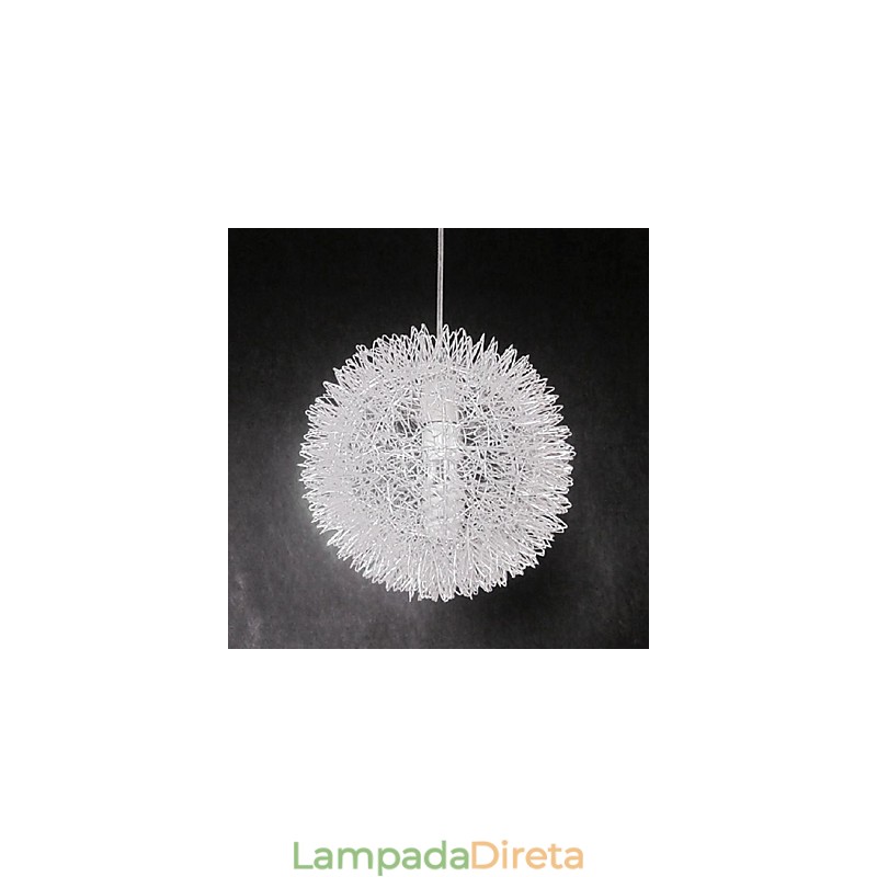 Luminária pendente de metal globo contemporânea moderna