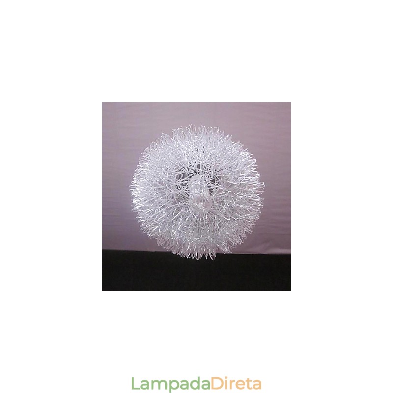 Luminária pendente de metal globo contemporânea moderna