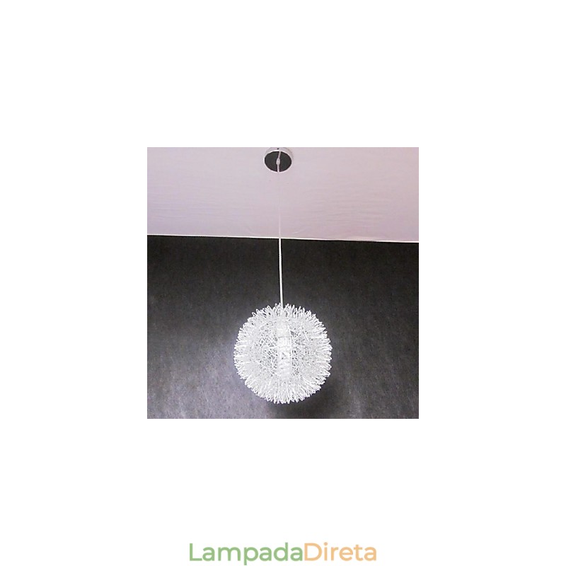 Luminária pendente de metal globo contemporânea moderna