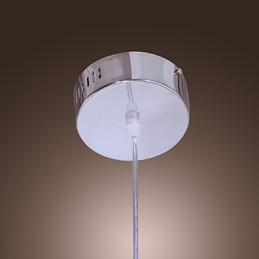 Luminária pendente cromada estilo mini contemporânea moderna