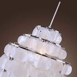 Luminária pendente cromada estilo mini contemporânea moderna