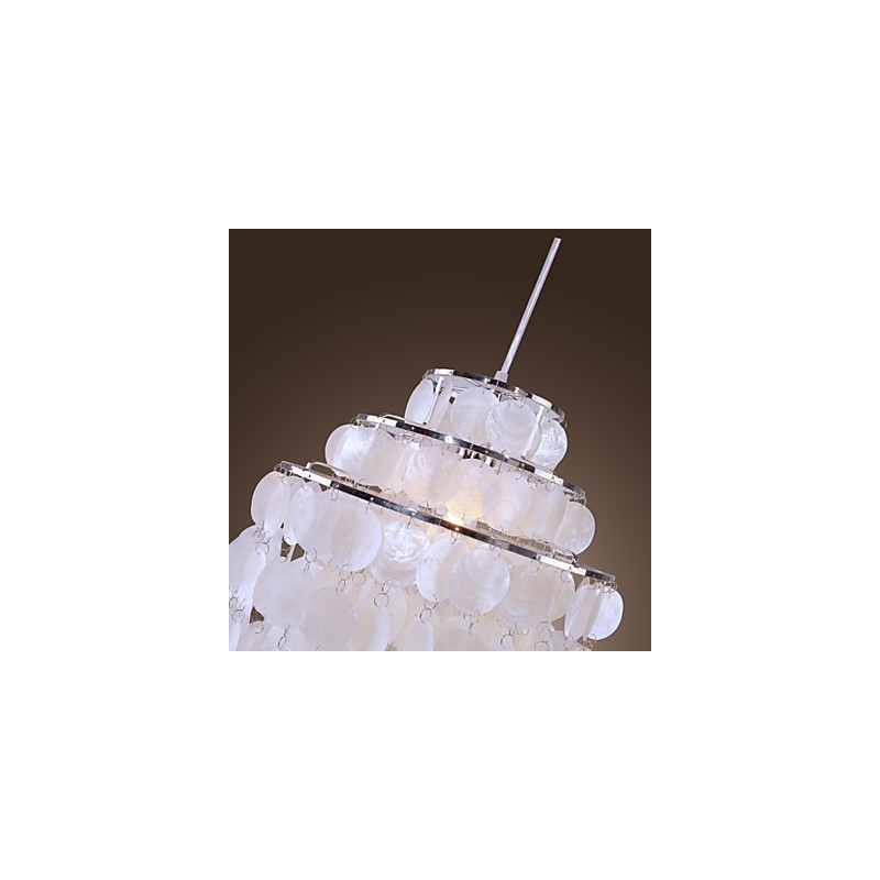 Luminária pendente cromada estilo mini contemporânea moderna