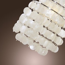 Luminária pendente cromada estilo mini contemporânea moderna