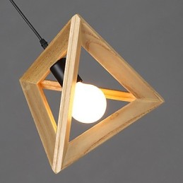 Luminária pendente de madeira moderna Luminária pendente simples Luminária pendente de café