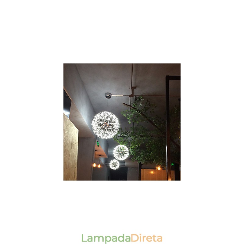 Lustre Contemporâneo Criativo Redondo Droplight Lâmpada Luz