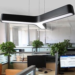 Luminária pendente de metal contemporânea moderna