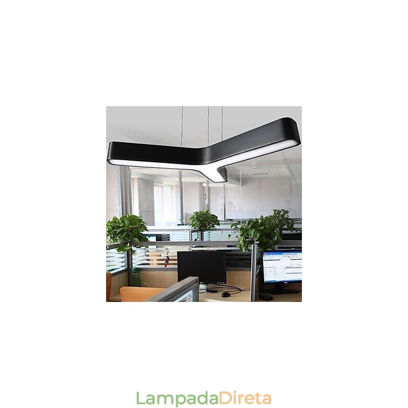 Luminária pendente de metal contemporânea moderna