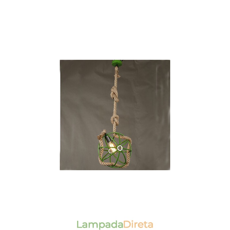 Retro Café Art Lustre Lustre Corda