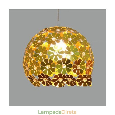 Luminária pendente de cristal com cabeça única e flor de ameixa moderna Luminária pendente de cristal com cabeça única e flor de ameixa moderna