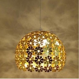 Luminária pendente de cristal com cabeça única e flor de ameixa moderna