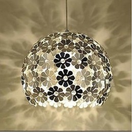 Luminária pendente de cristal com cabeça única e flor de ameixa moderna