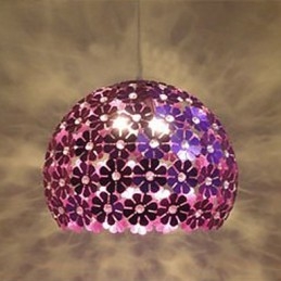 Luminária pendente de cristal com cabeça única e flor de ameixa moderna