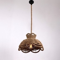 Luzes pendentes estilo mini moderno contemporâneo country corda iluminação