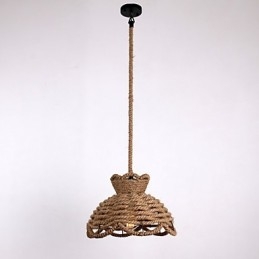 Luzes pendentes estilo mini moderno contemporâneo country corda iluminação